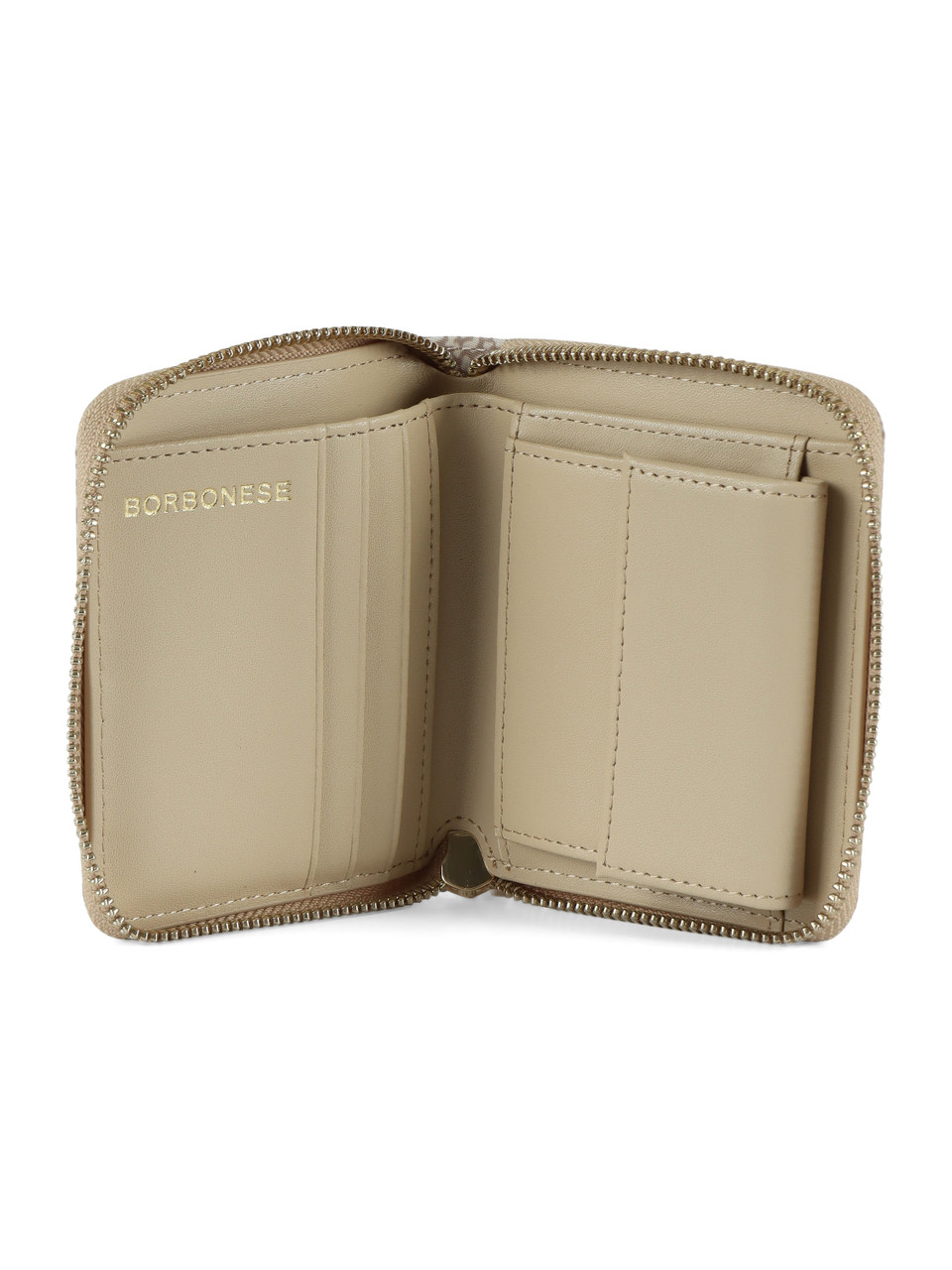 BEIGE | Portafoglio Small Zip Around in tessuto OP