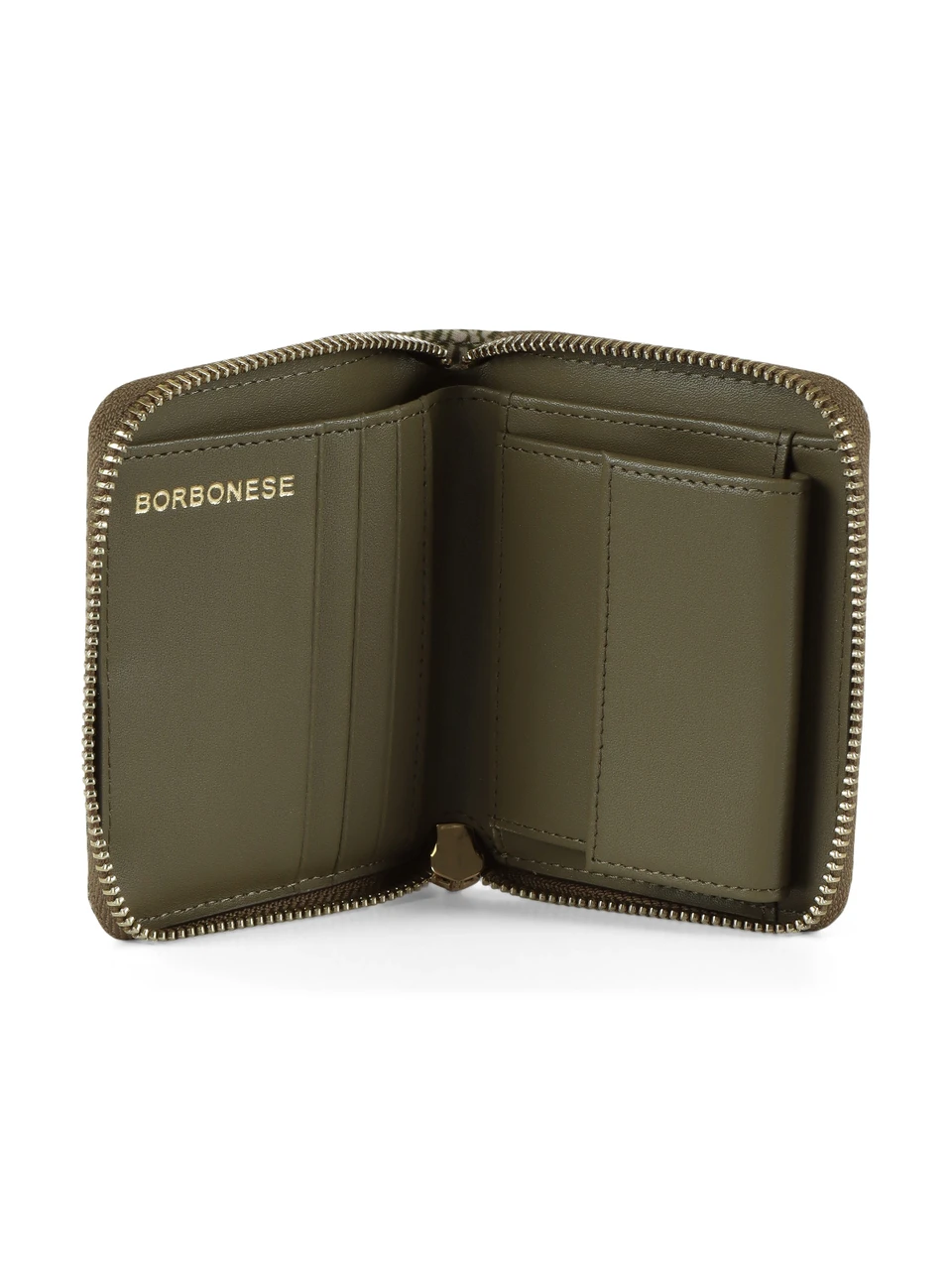VERDE | Portafoglio Small Zip Around in tessuto OP