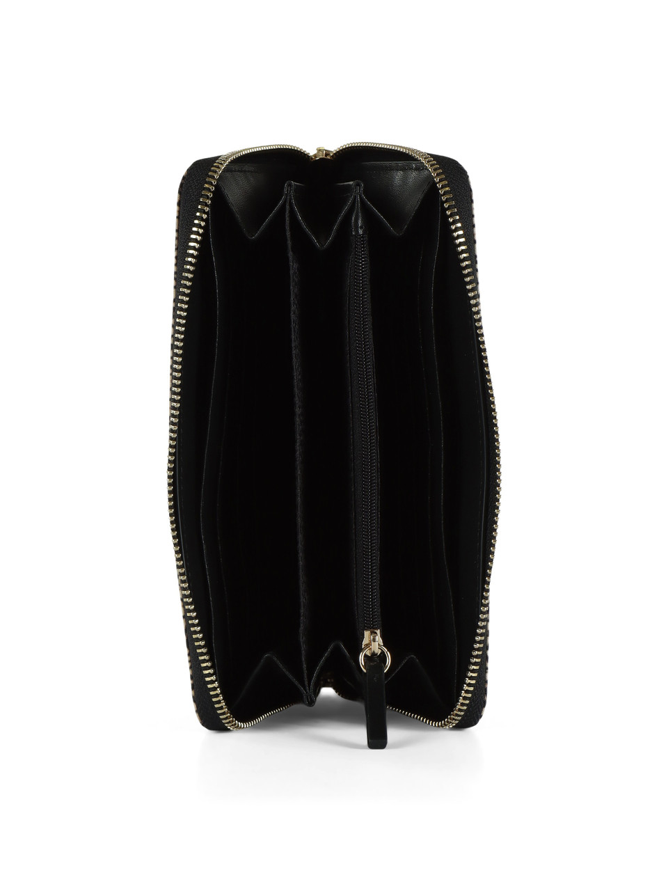 NERO | Portafoglio Large Zip Around in tessuto OP