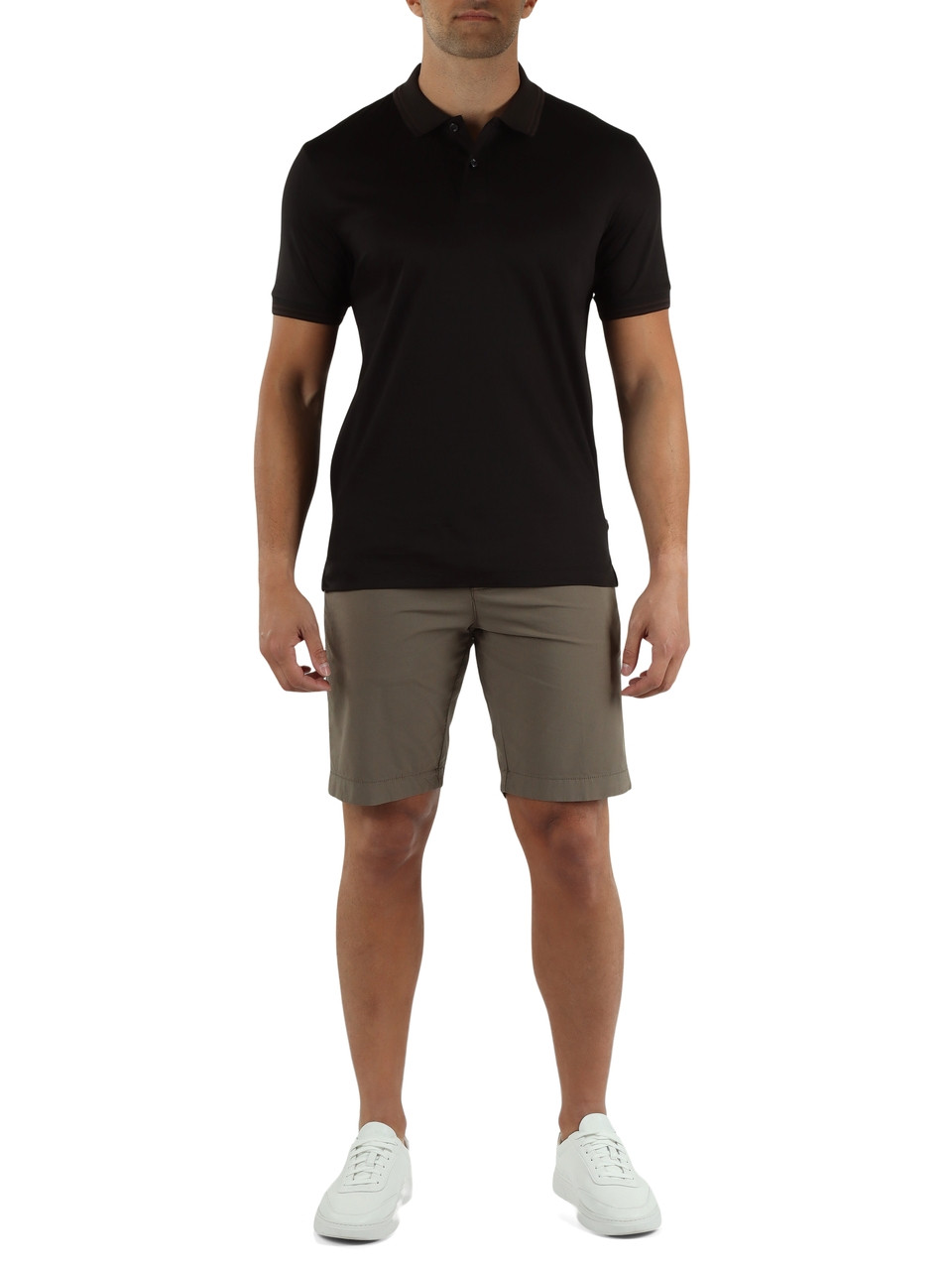 NERO | Polo slim fit in cotone mercerizzato