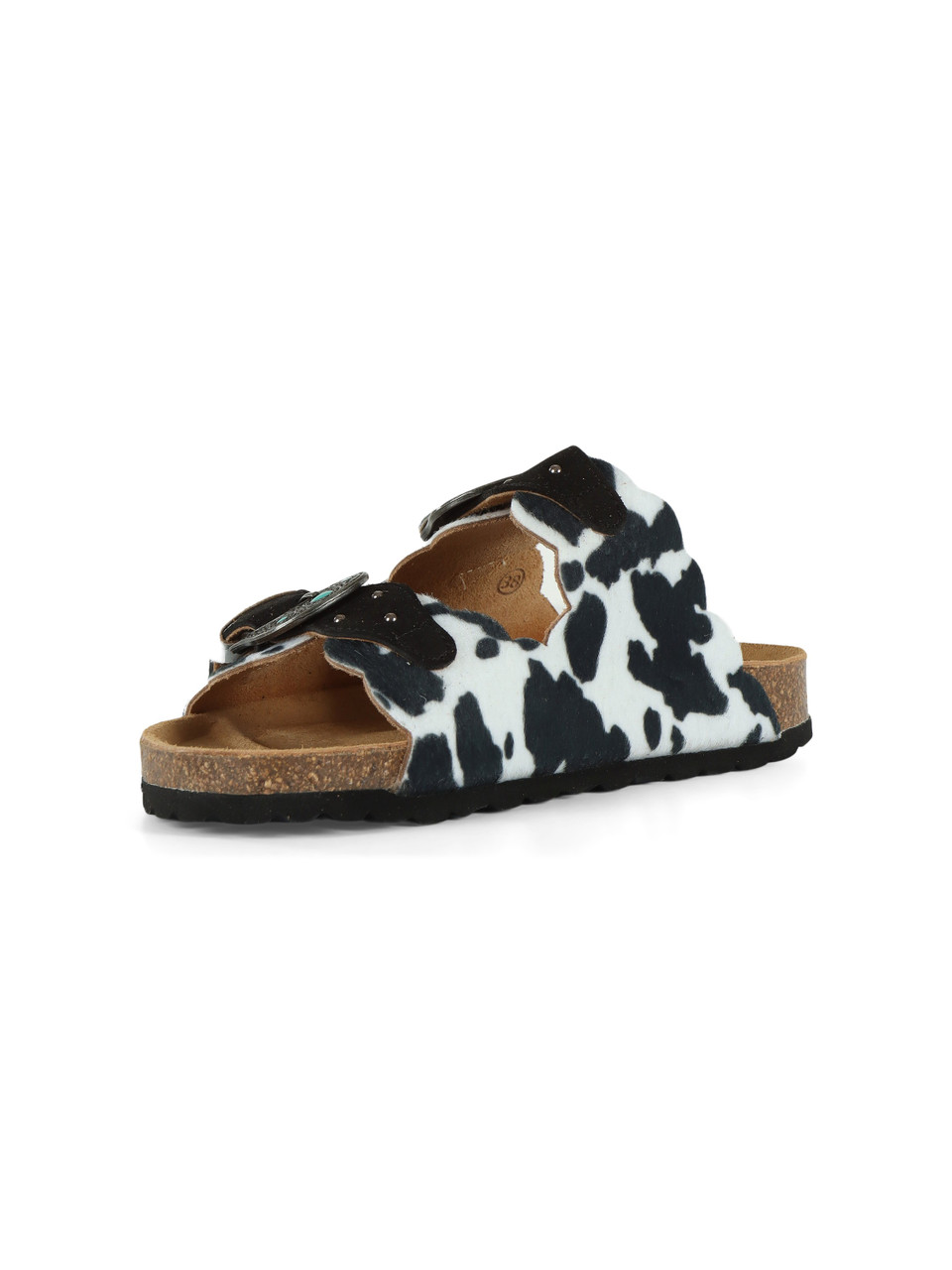 NERO | Sandali BUCKLE WAVE CAVALLINO