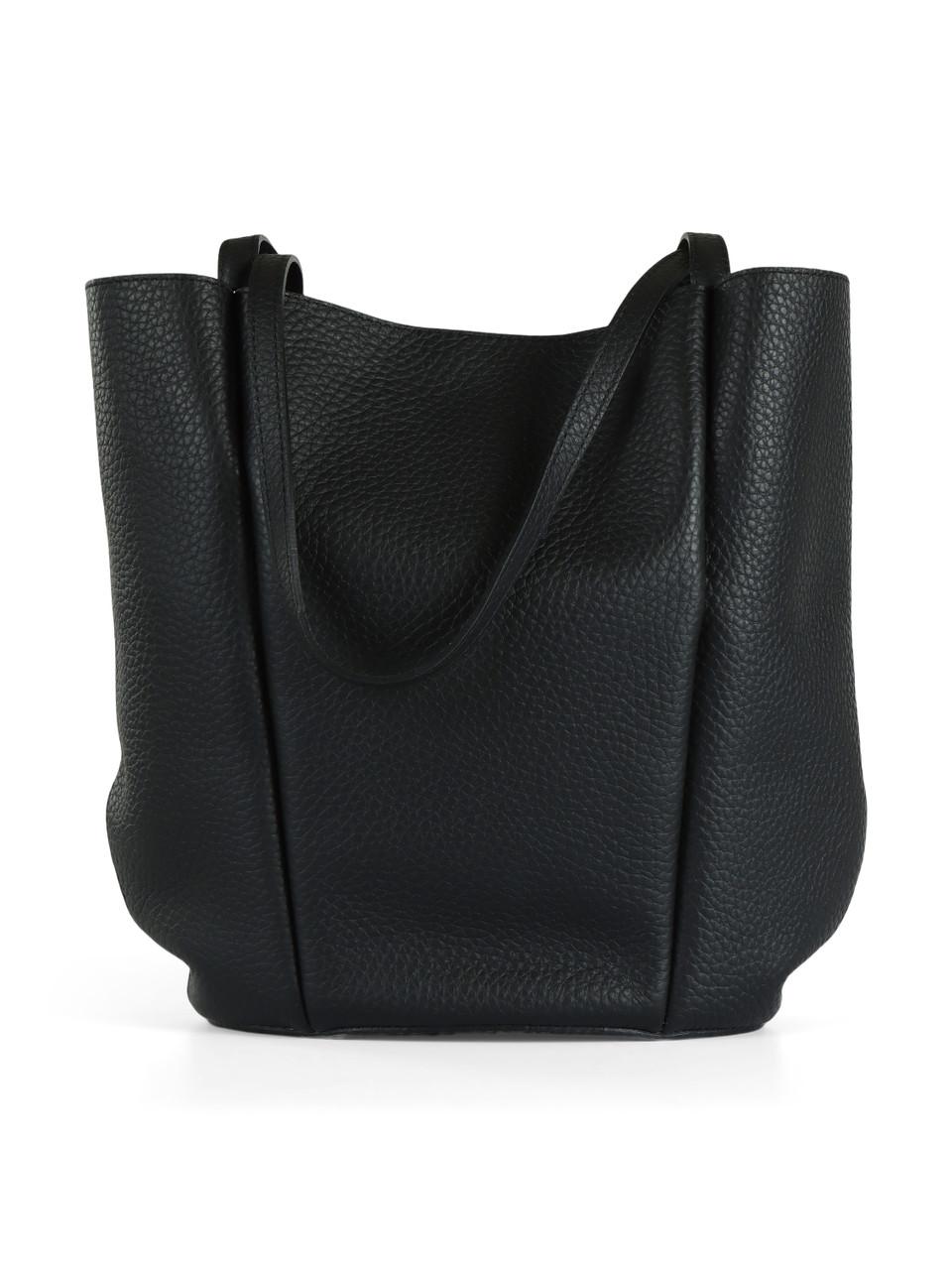 NERO | Borsa shopping LILY in pelle grana maxi