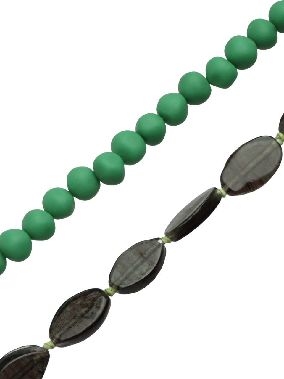 VERDE | Collana lunga HUTAN in resina e vetro