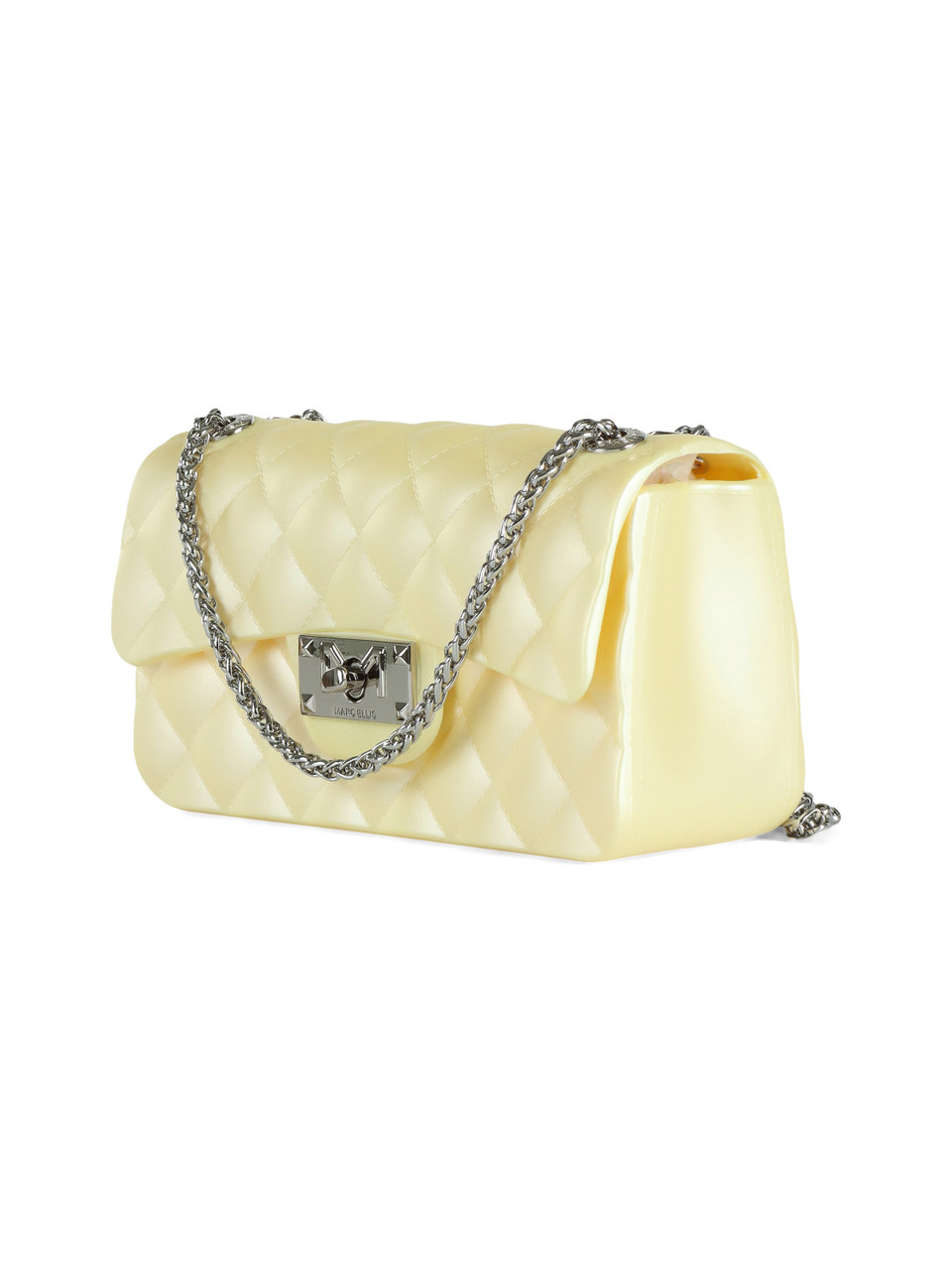 GIALLO | Borsa a tracolla trapuntata FLAT FALCON Extra Small