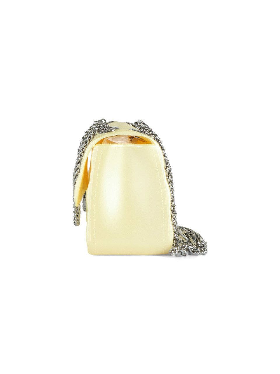 GIALLO | Borsa a tracolla trapuntata FLAT FALCON Extra Small