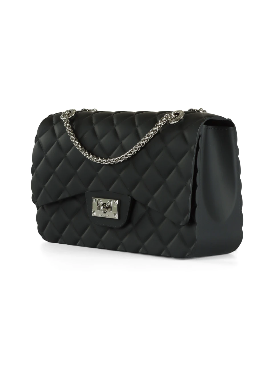 NERO | Borsa a tracolla trapuntata FLAT FALCON Medium 26