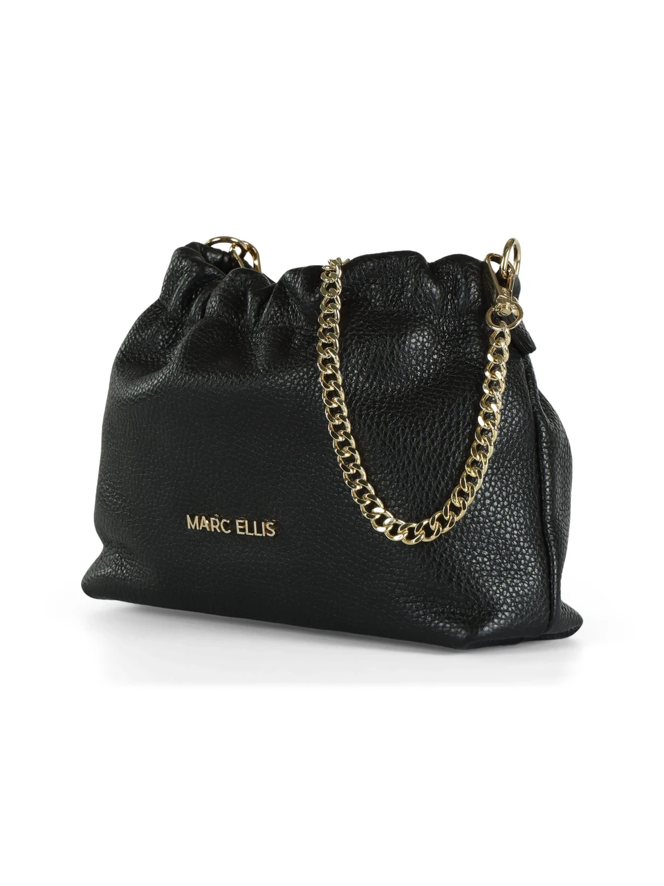 NERO | Borsa a tracolla in pelle martellata HELENA DO LT