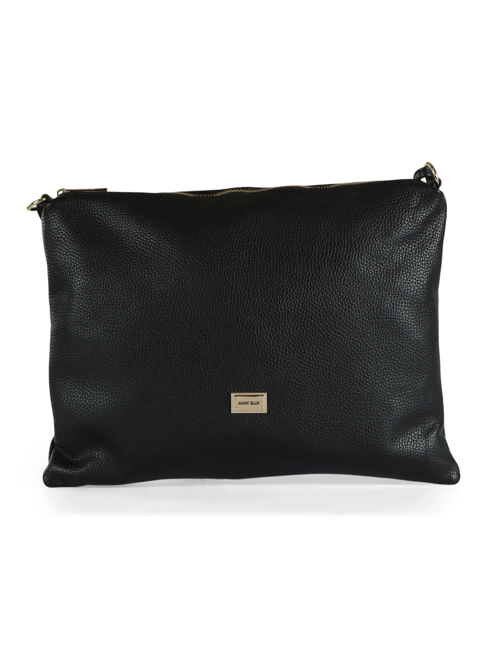 NERO | Borsa in pelle martellata ELUNA PLATE