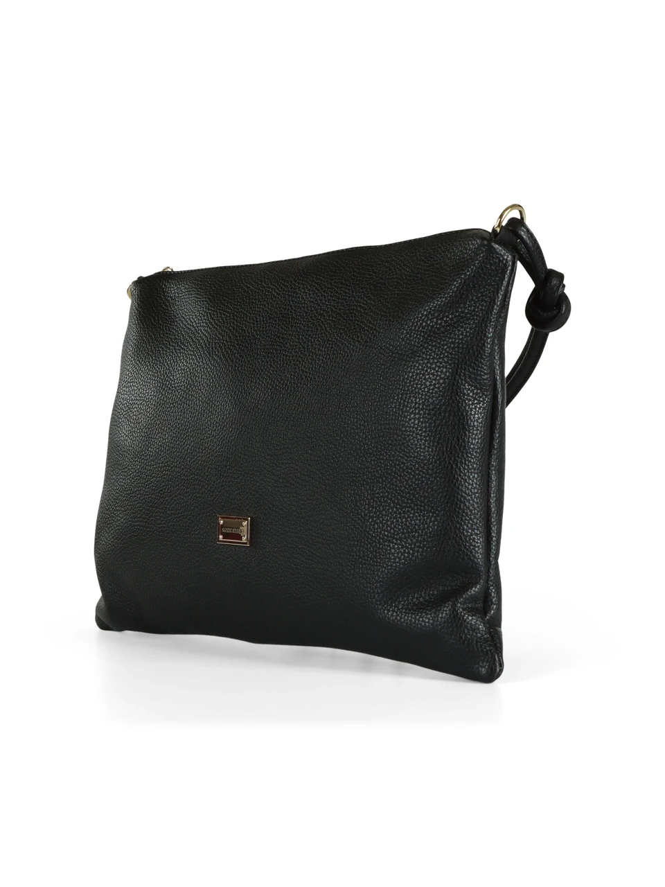 NERO | Borsa in pelle martellata ELUNA PLATE