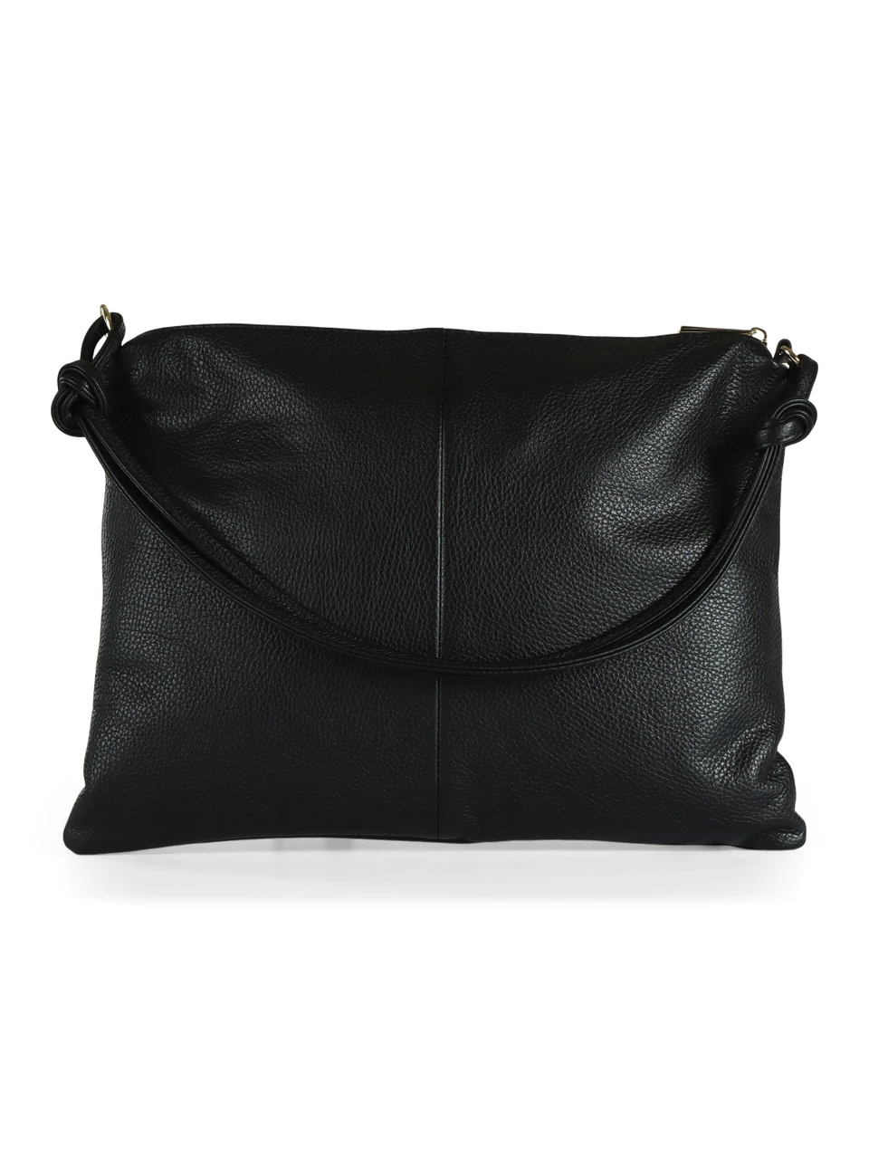 NERO | Borsa in pelle martellata ELUNA PLATE