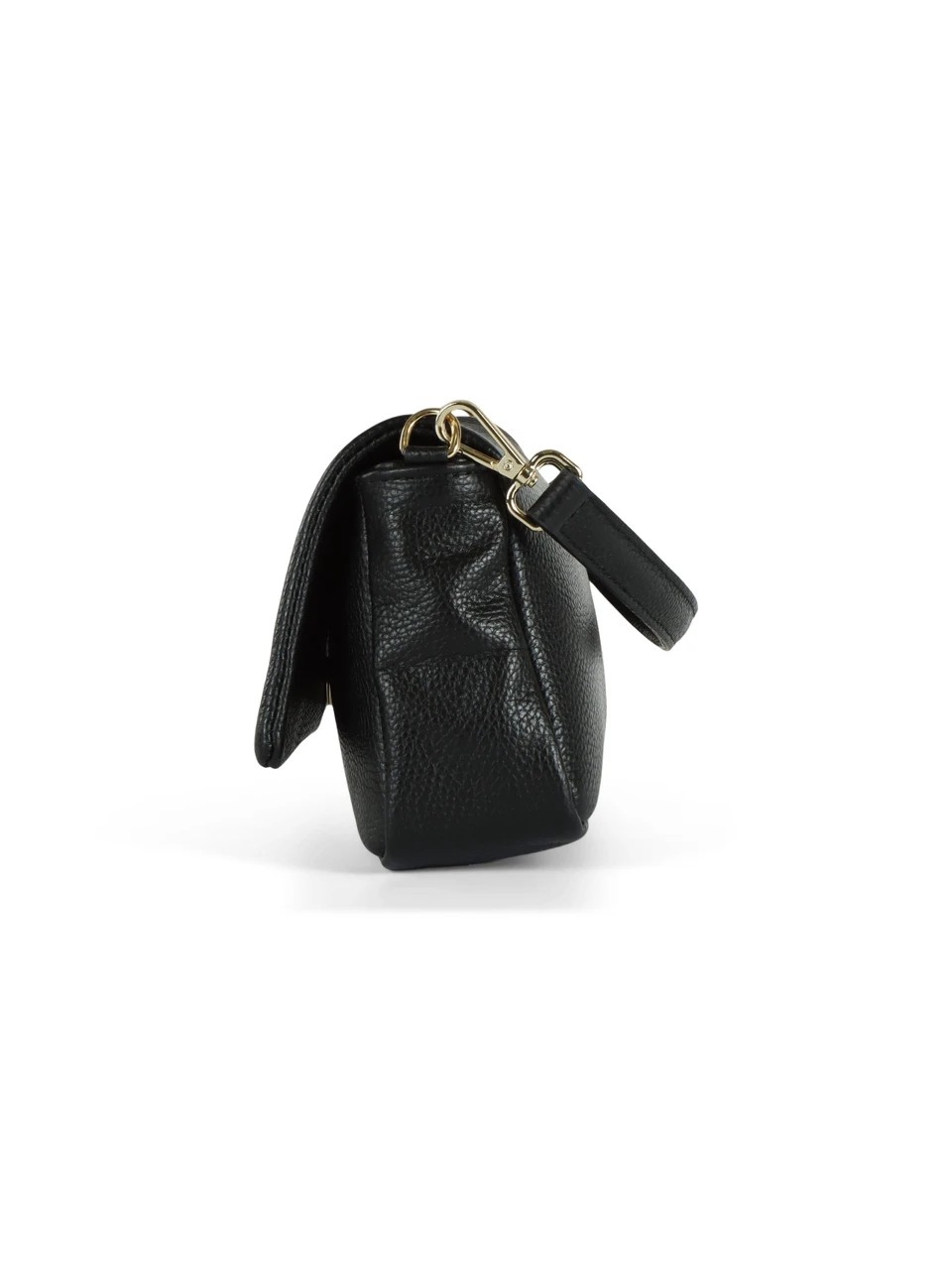 NERO | Borsa in pelle martellata VIRGINIA PLATE Medium