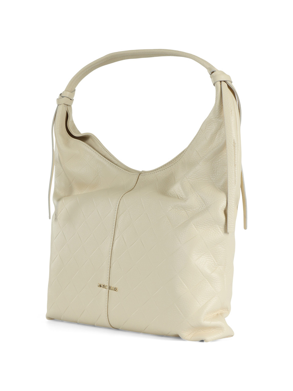 BEIGE | Schultertasche aus Leder WENDA PLOT LT