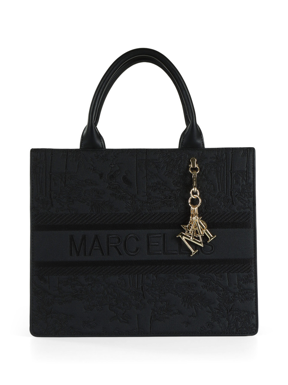 SCHWARZ | Bestickte Handtasche BUBY LUXE