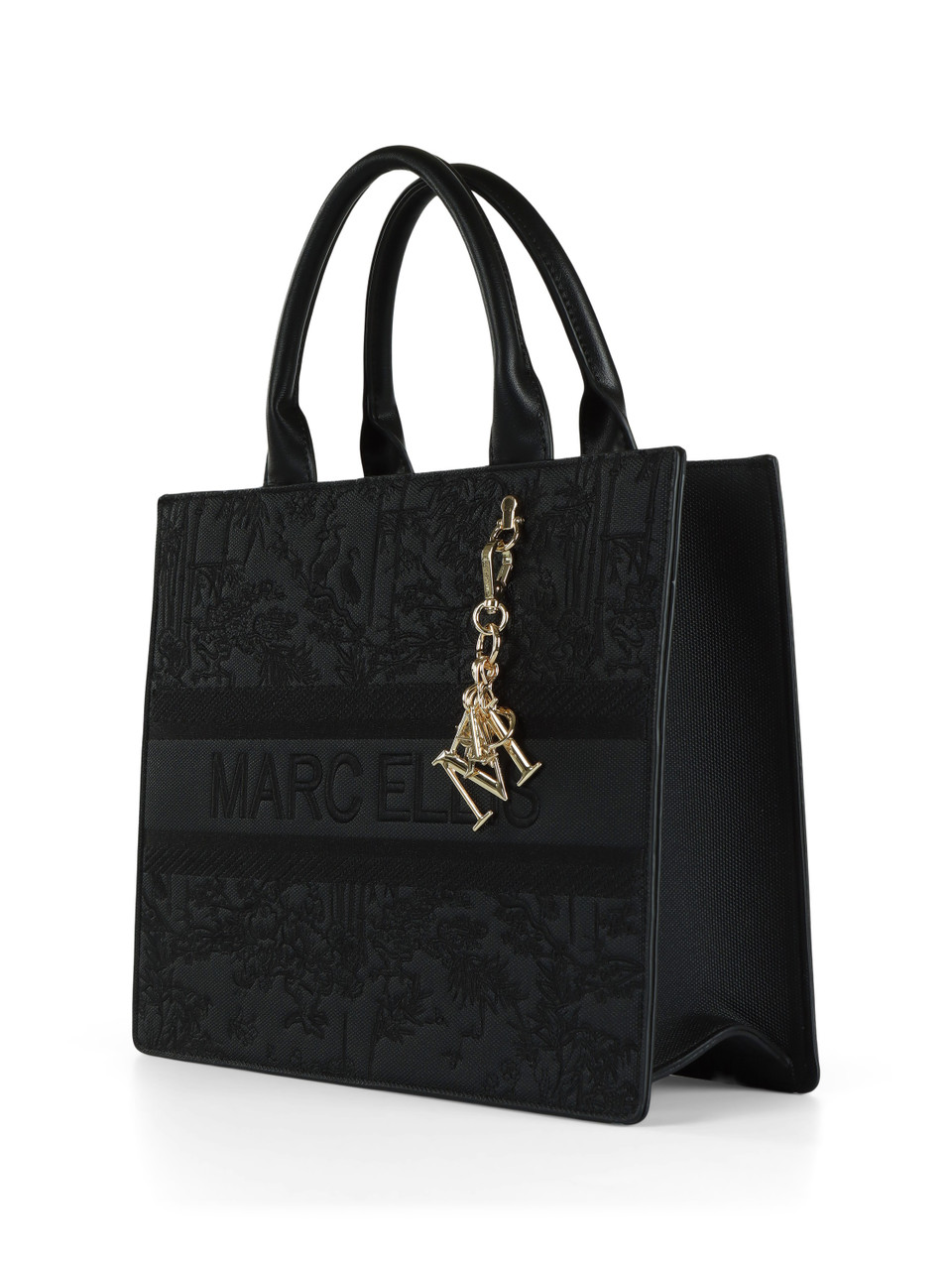 SCHWARZ | Bestickte Handtasche BUBY LUXE