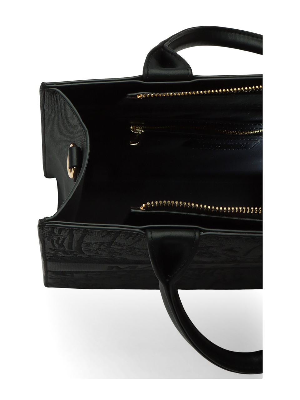 SCHWARZ | Bestickte Handtasche BUBY LUXE