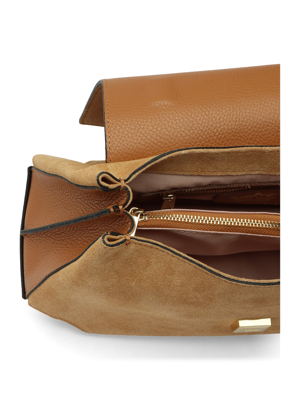 KAMEL | Handtasche aus Leder und Wildleder DEANNA CM MR