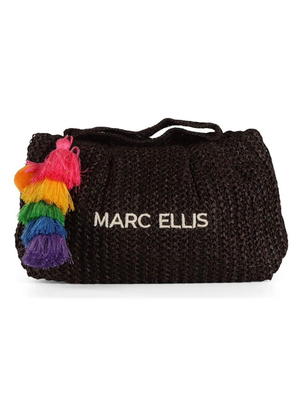 MARRONE | Pochette in paglia BUBY S. CLAIRE