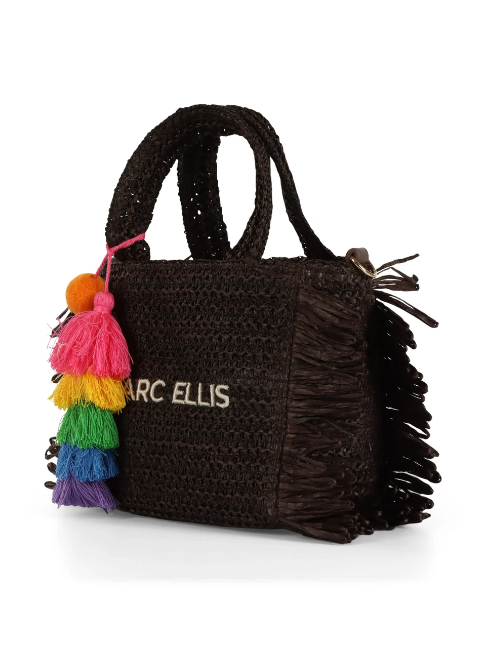 MARRONE | Borsa a mano in paglia BUBY S. CLAIRE Small