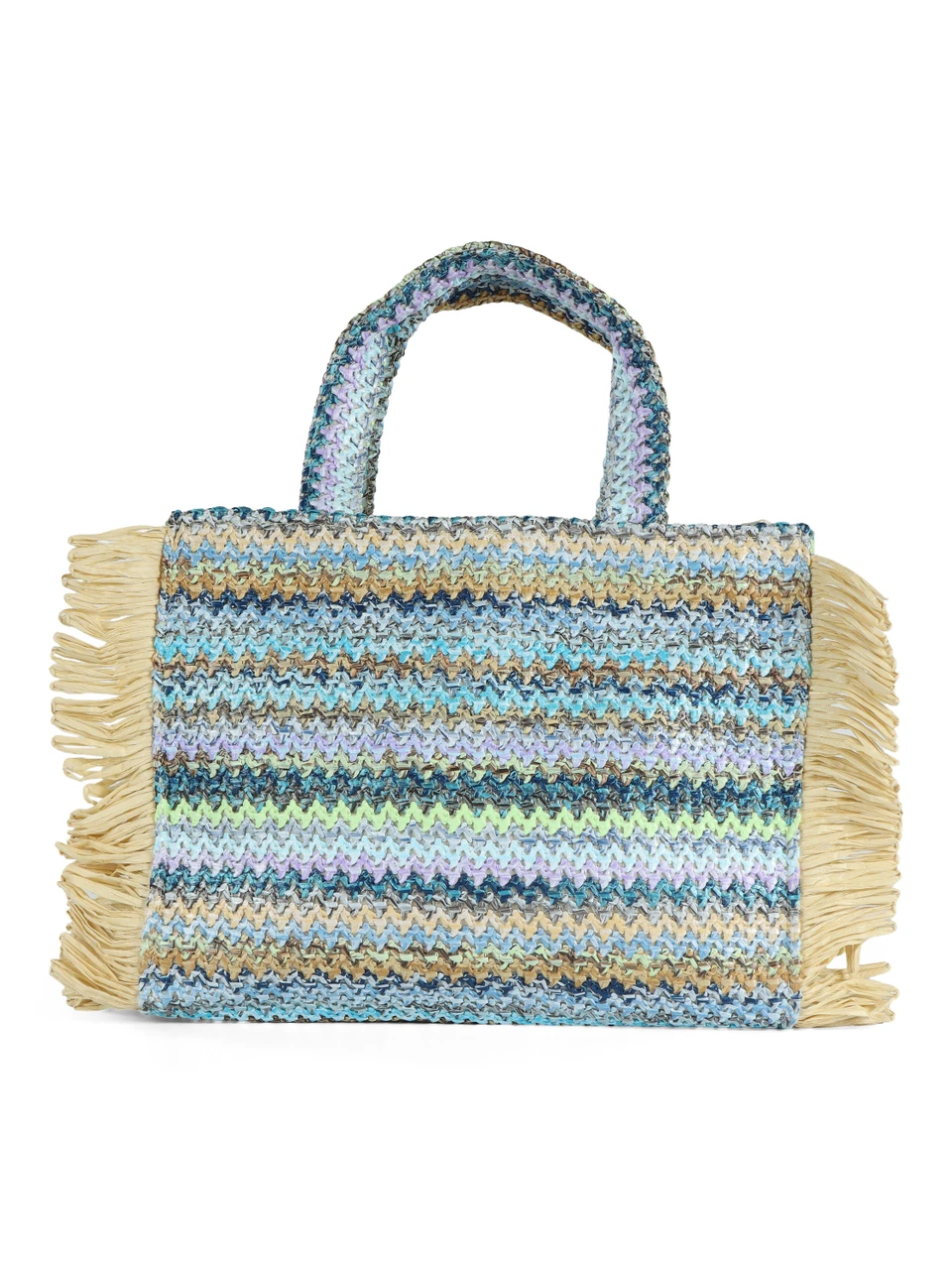 AZZURRO | Borsa a mano in paglia BUBY S. CLAIRE Medium