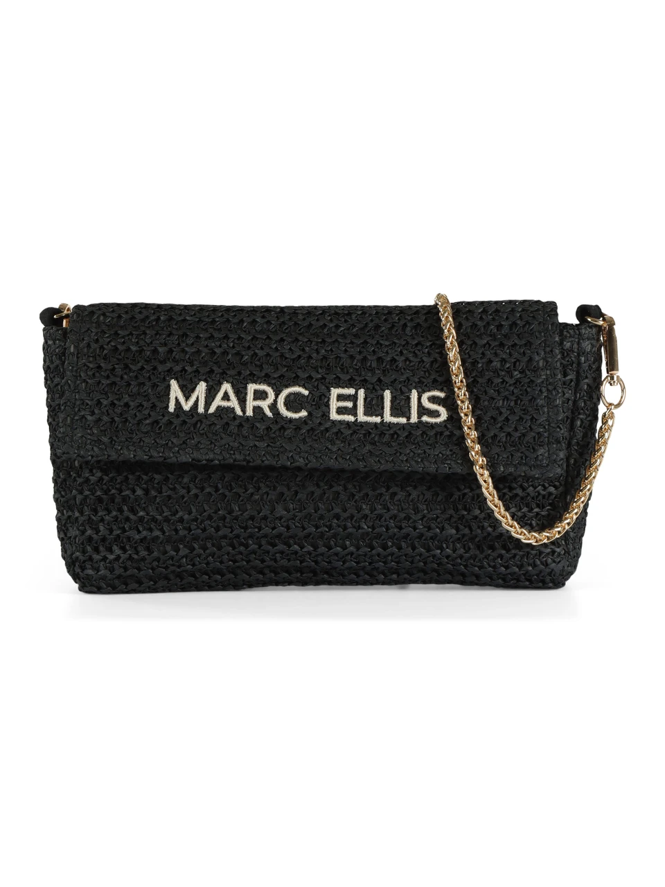 NERO | Pochette in paglia BUBY ANTIGUA