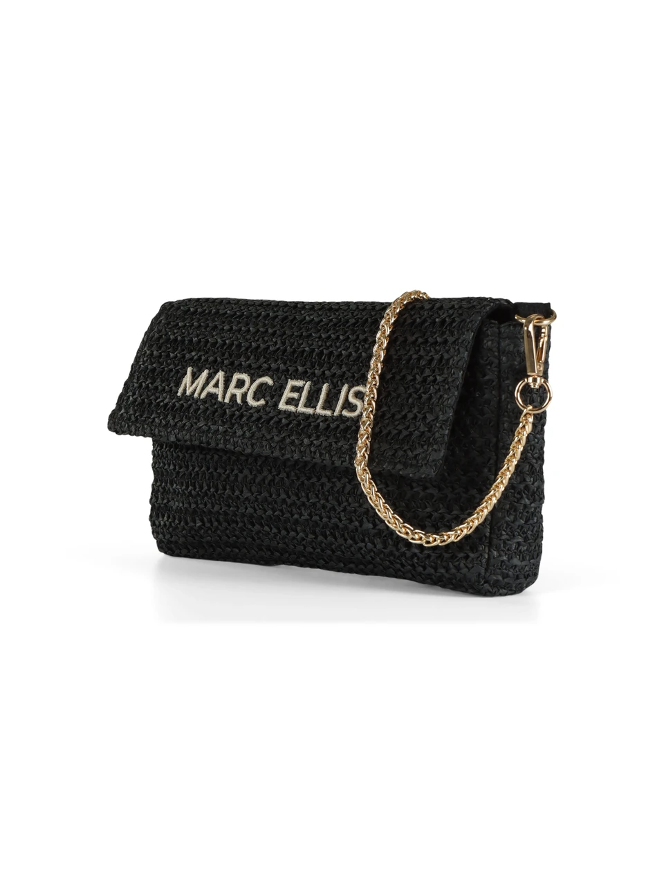 NERO | Pochette in paglia BUBY ANTIGUA