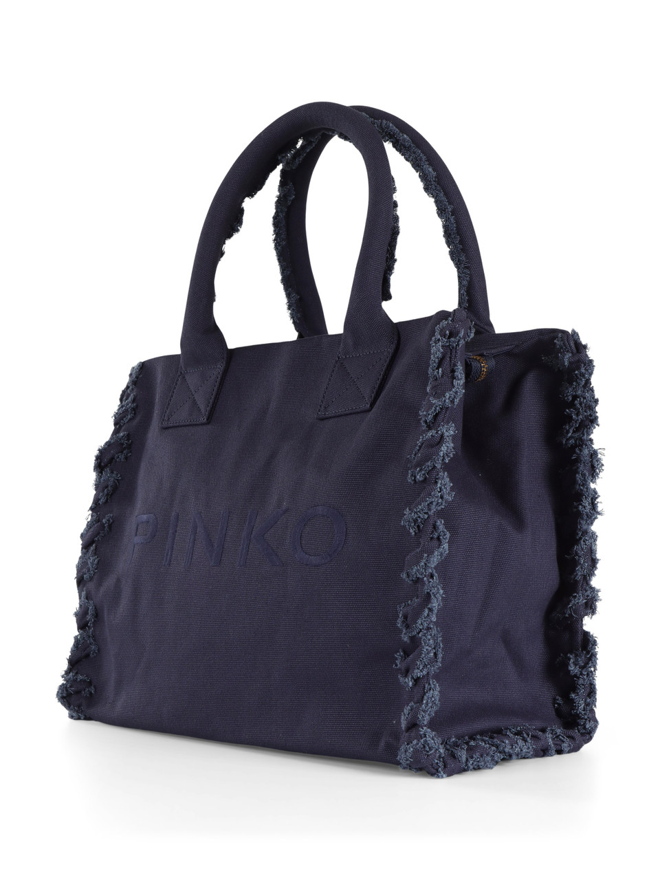 BLU | Borsa BEACH SHOPPER in canvas con ricamo logo