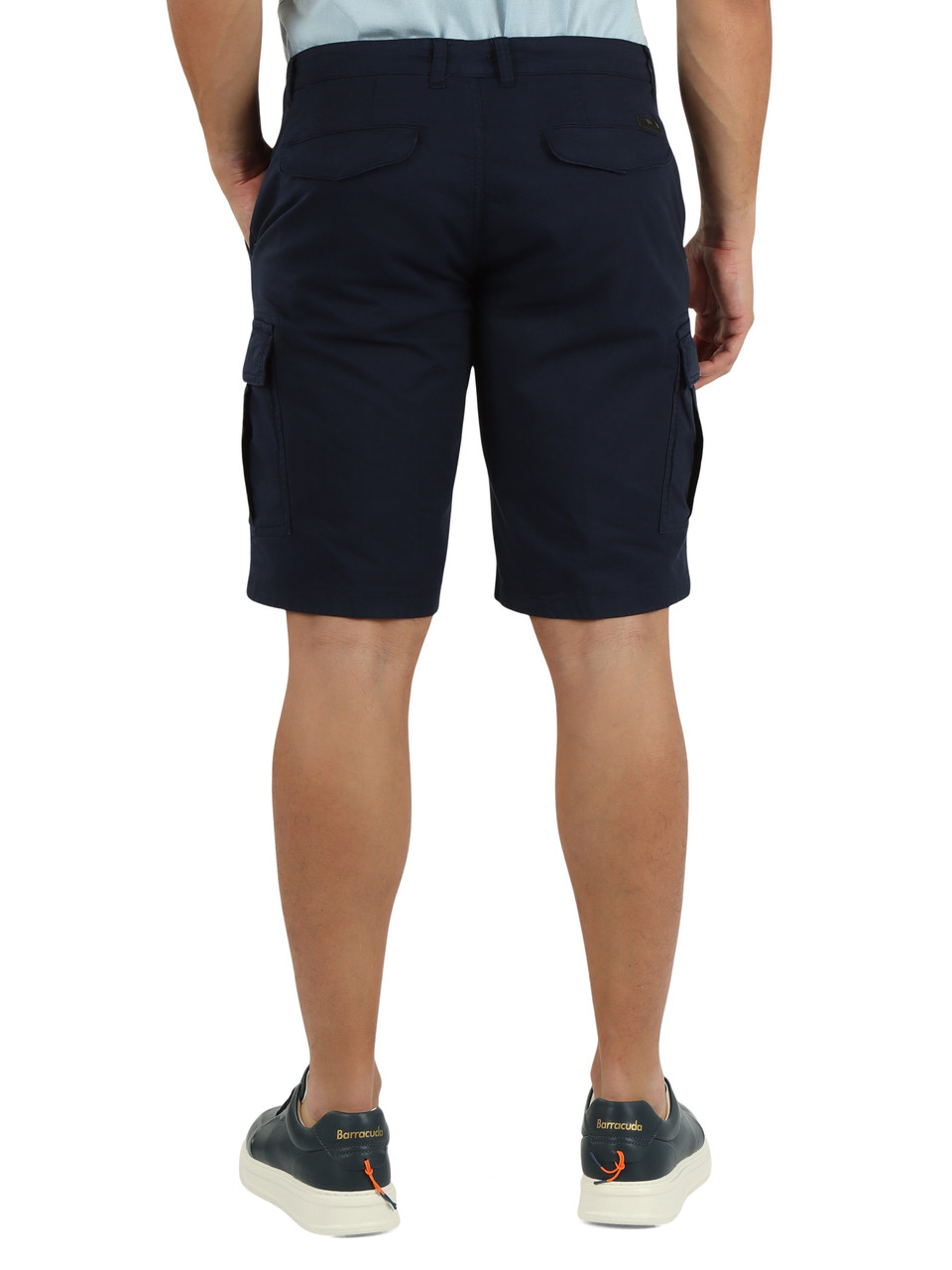 BLU SCURO | Bermuda cargo MALIBU 226 in cotone stretch
