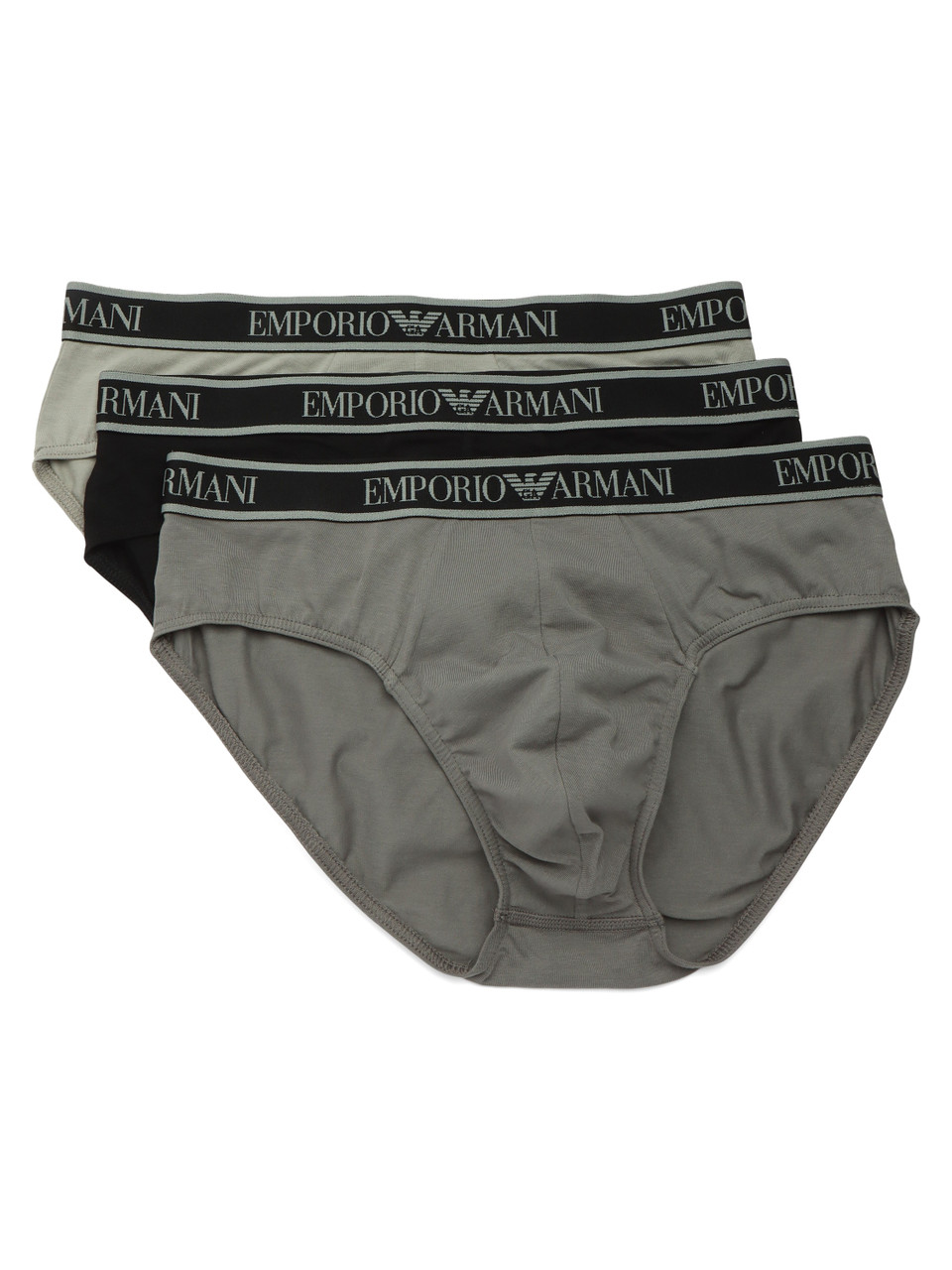 GRIGIO | Il set comprende tre paia di slip in cotone stretch