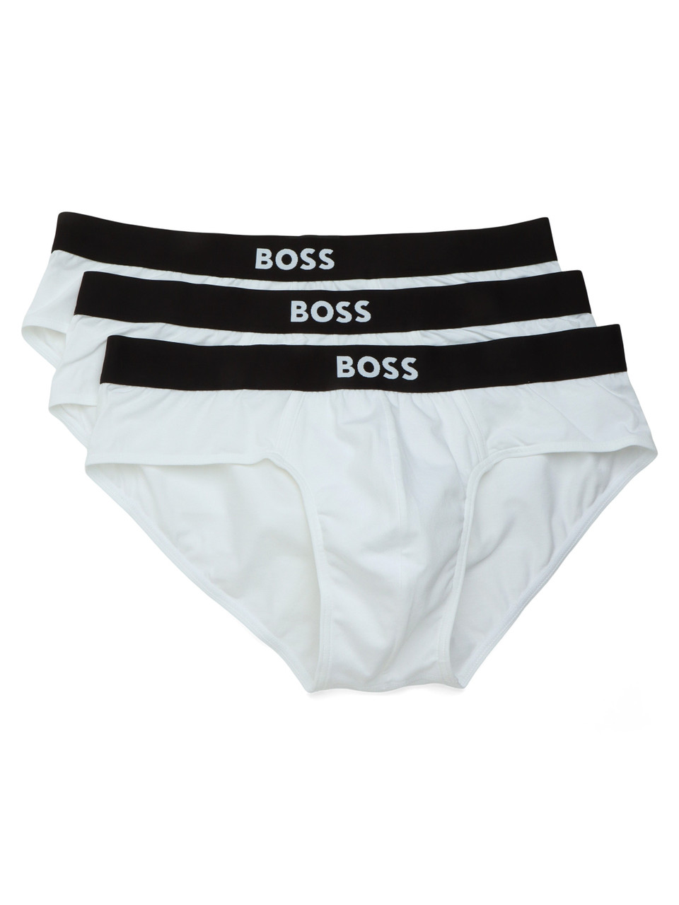 BIANCO | Il set BOSS ONE comprende tre paia di slip in cotone organico stretch