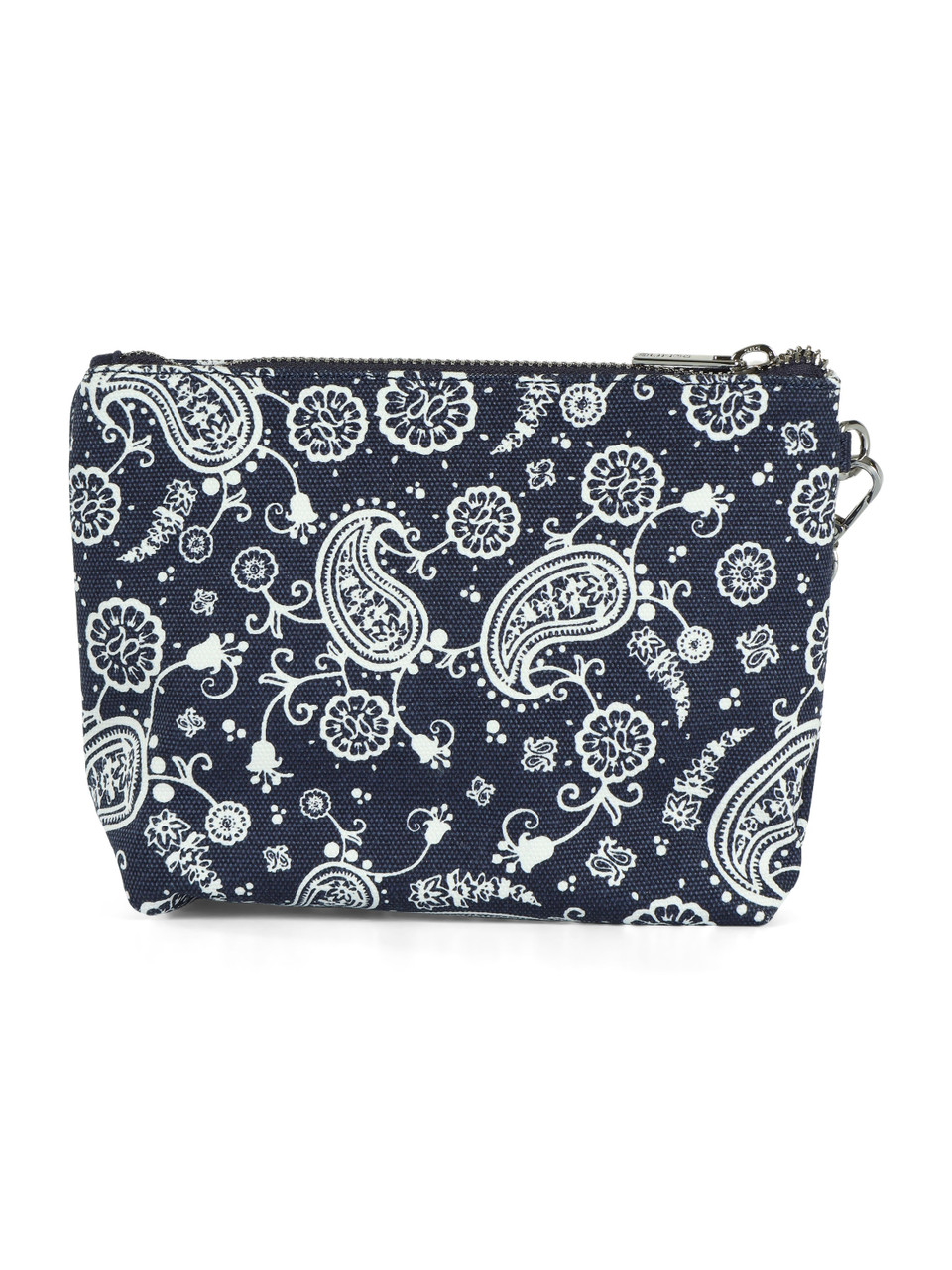 BLU | BEACH: Mini pochette stampata in canvas