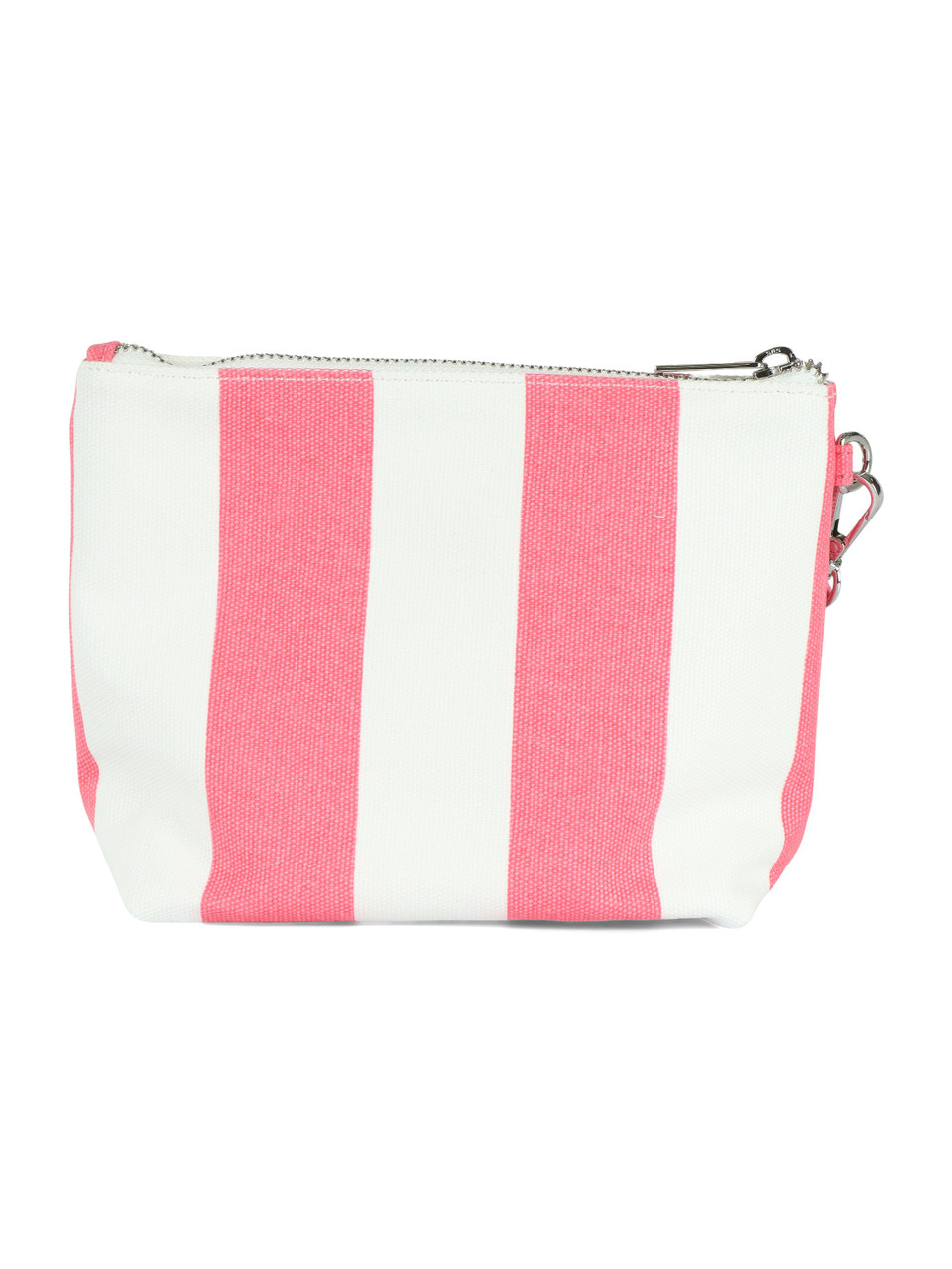 A RIGHE | BEACH: Mini pochette stampata in canvas