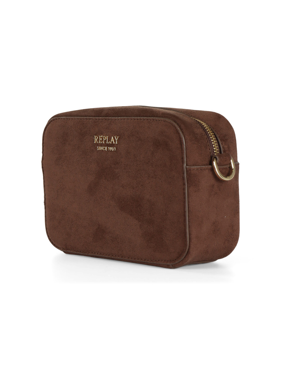 MARRONE | Tracolla camera case in ecosuede
