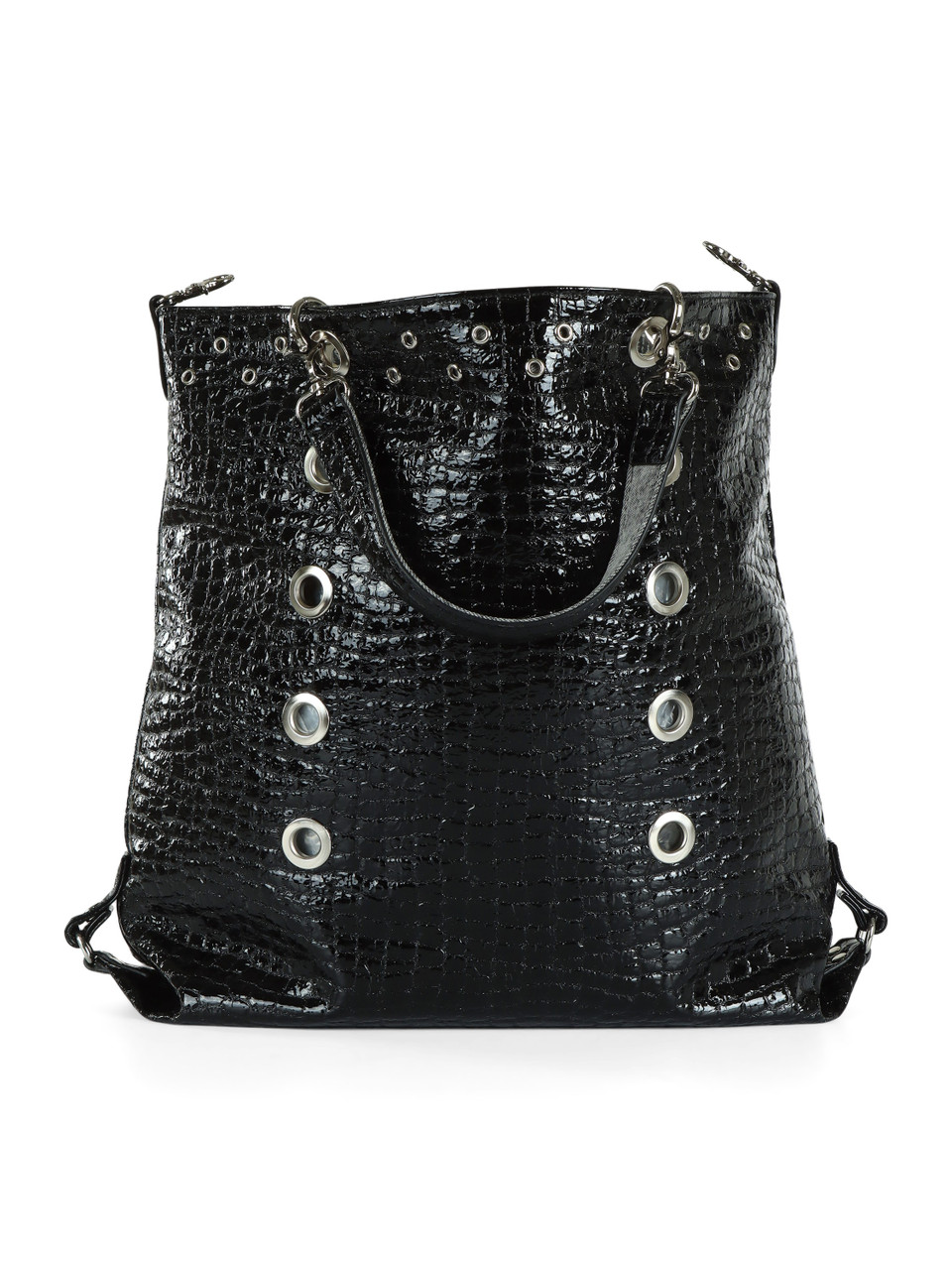 SCHWARZ | Wendbare Handtasche mit Innentasche