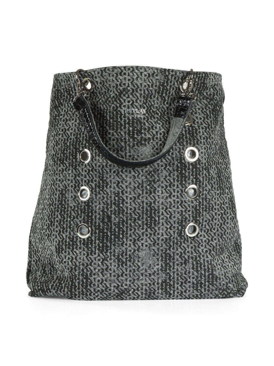 SCHWARZ | Wendbare Handtasche mit Innentasche