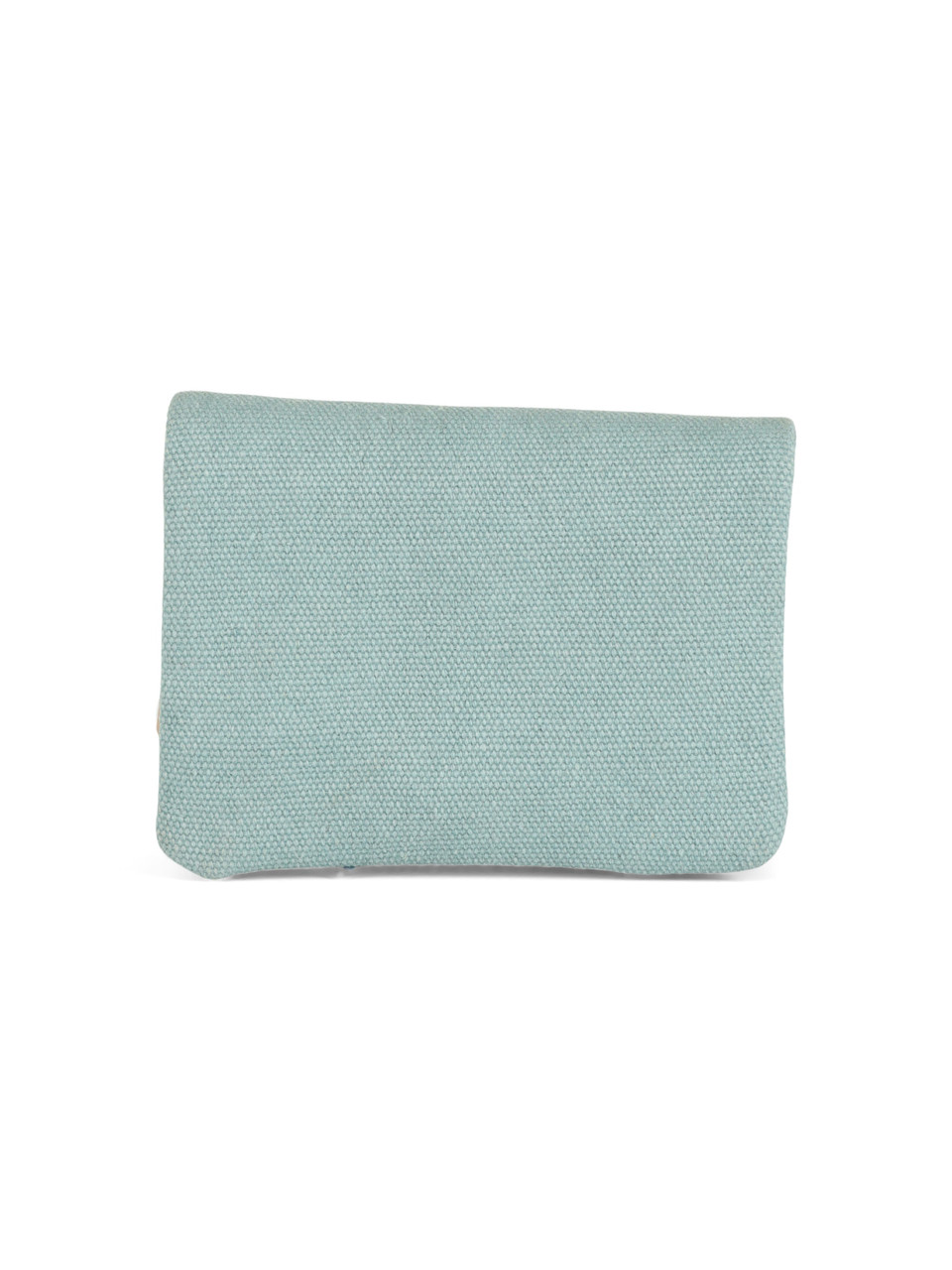 AZZURRO | Portafoglio in tessuto ed ecopelle con patch logo