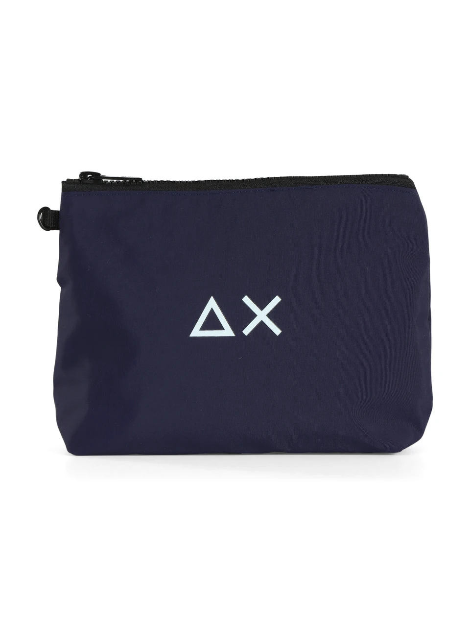 BLU SCURO | BEACH: Pochette in tessuto tecnico con stampa logo