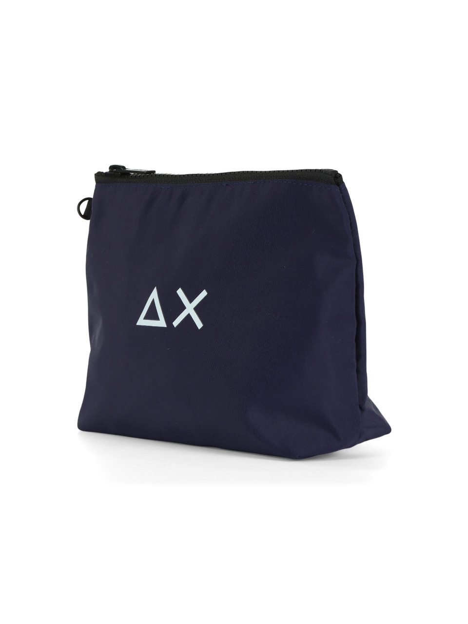 BLU SCURO | BEACH: Pochette in tessuto tecnico con stampa logo