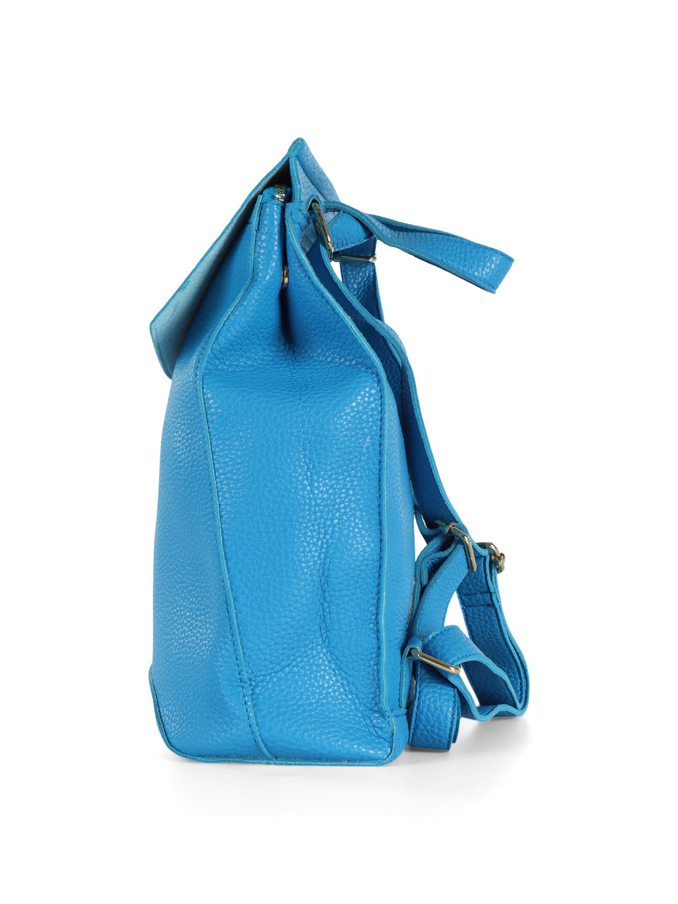 HELLBLAU | Gehämmerter Rucksack mit Logo-Plakette