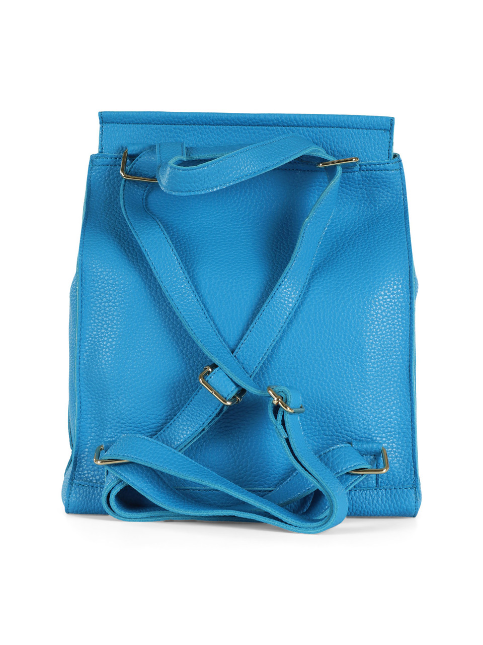 HELLBLAU | Gehämmerter Rucksack mit Logo-Plakette