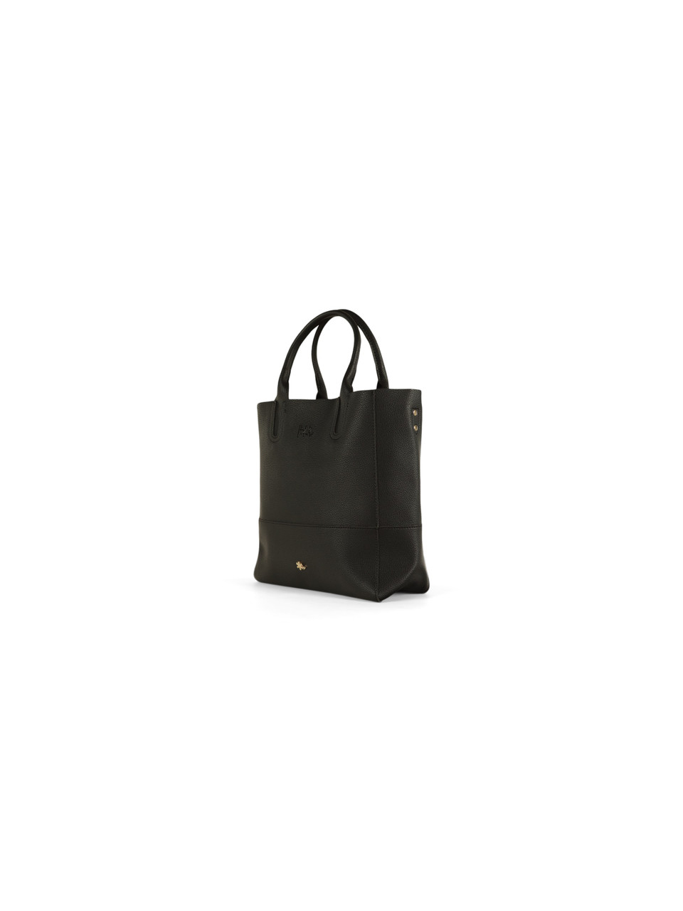 NERO | Borsa shopper media effetto martellato