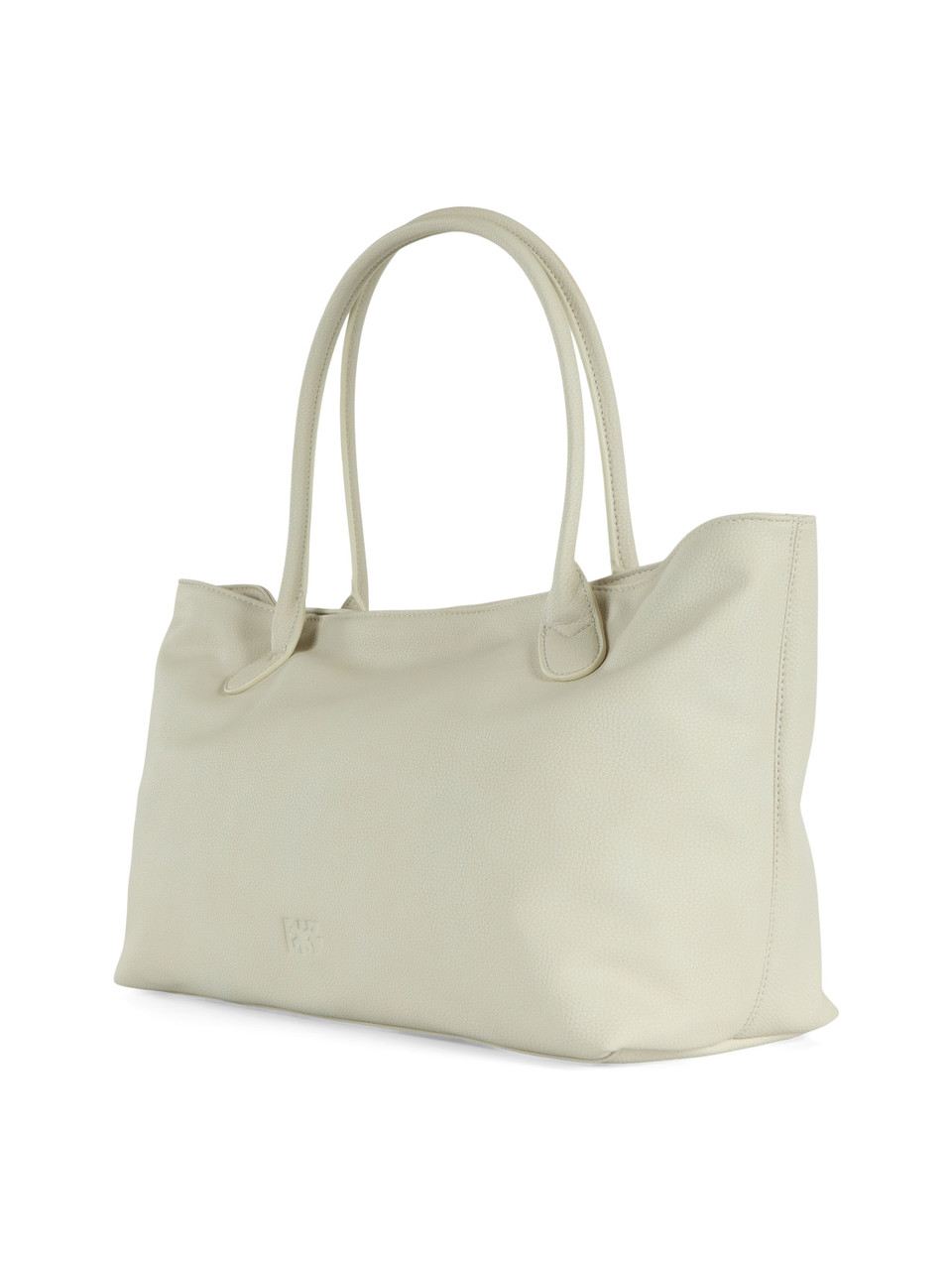 OFF WHITE | Borsa shopping effetto martellato con logo impresso