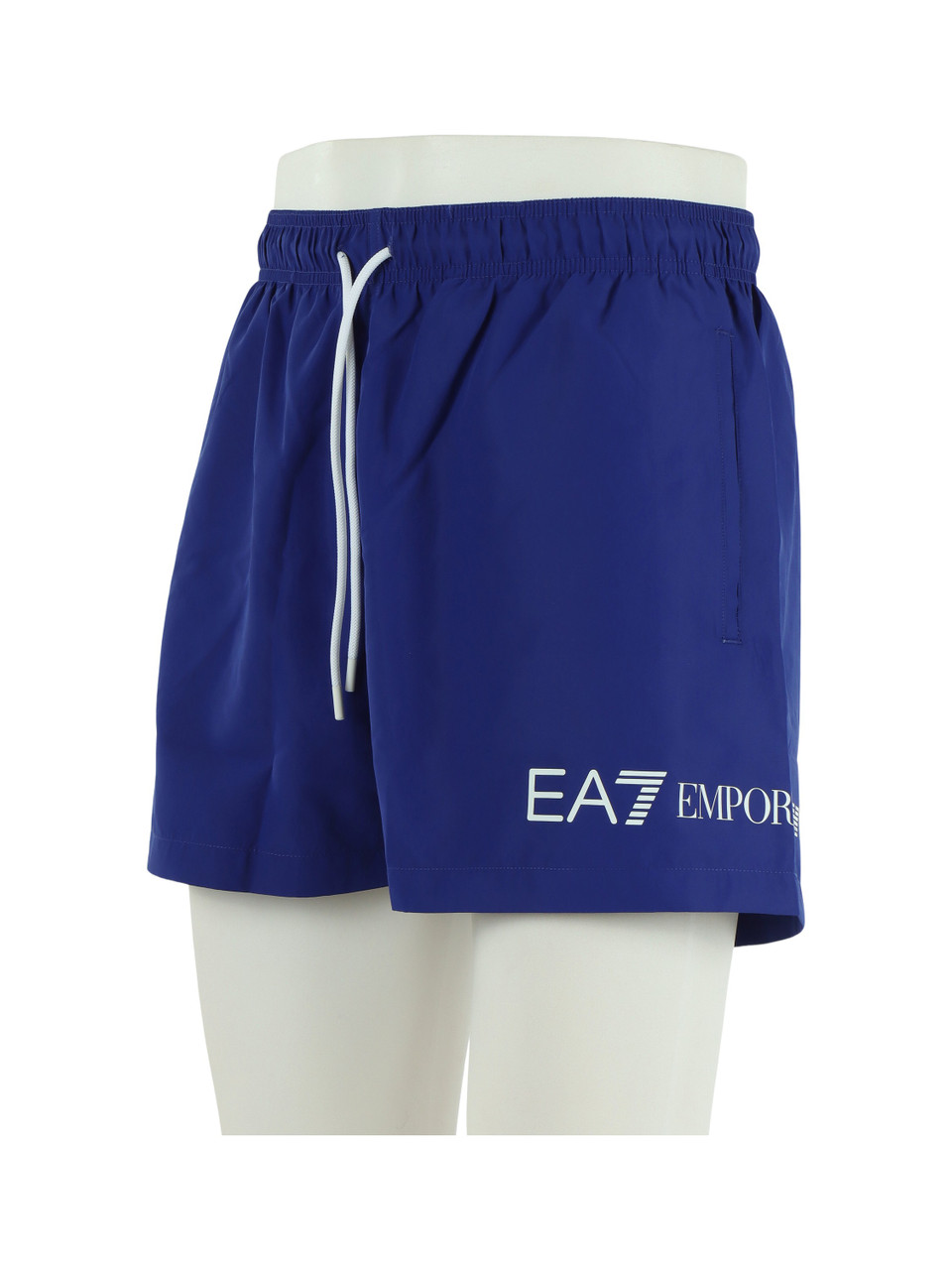 BLU | Boxer mare con stampa logo laterale