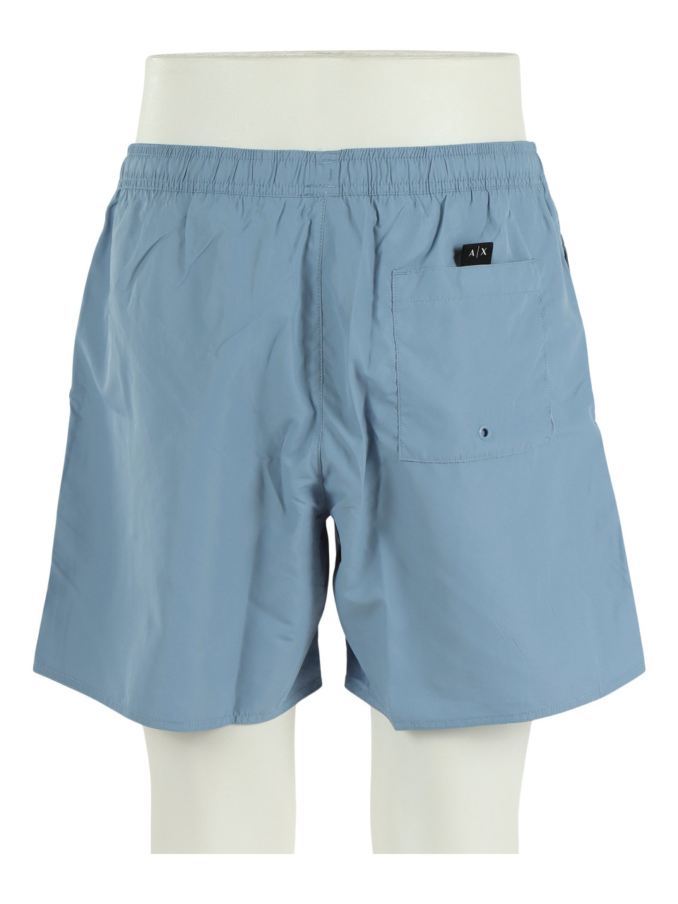 AZZURRO POLVERE | Boxer mare con scritta logo laterale