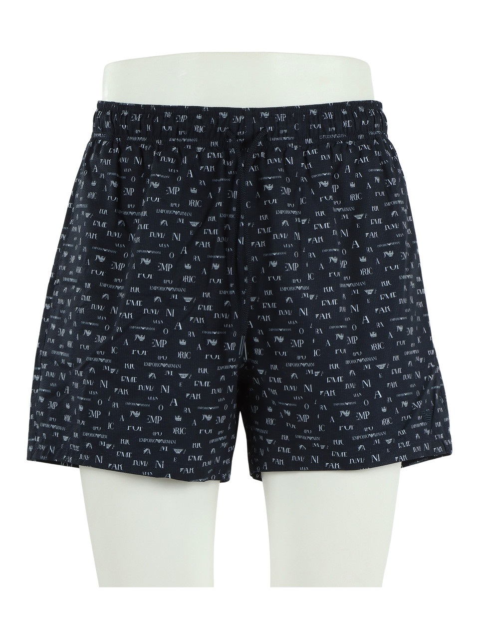 BLU SCURO | Boxer mare con stampa logo all over