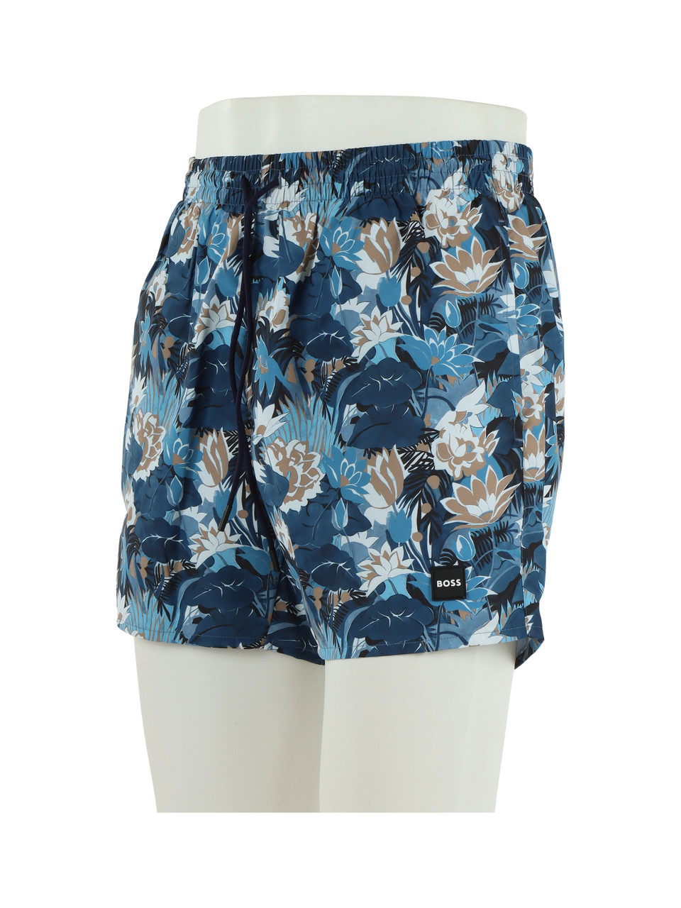 BLAU | PIRANHA Badeshorts mit Allover-Print