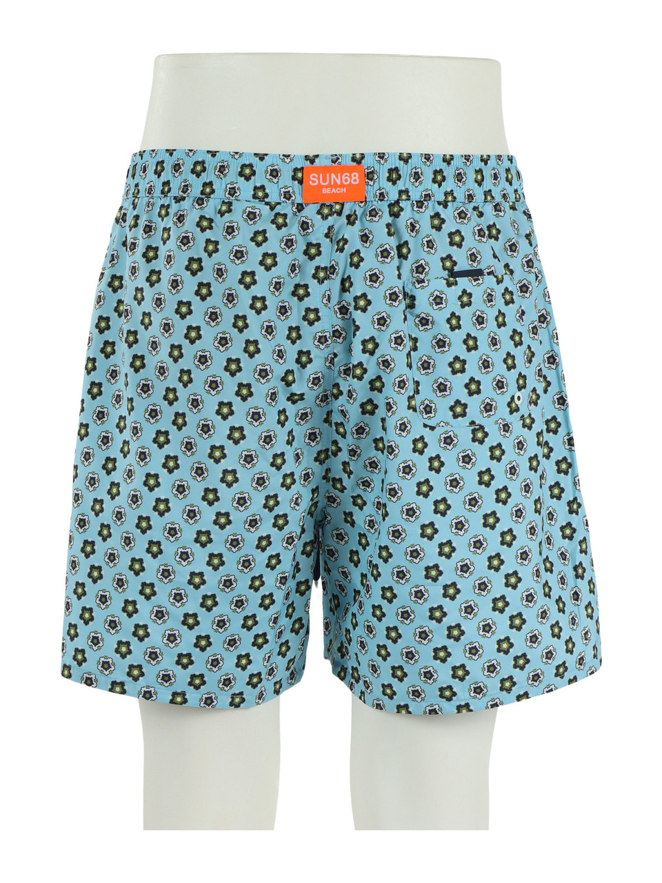 CELESTE | Boxer mare stampato con portachiavi rimovibile