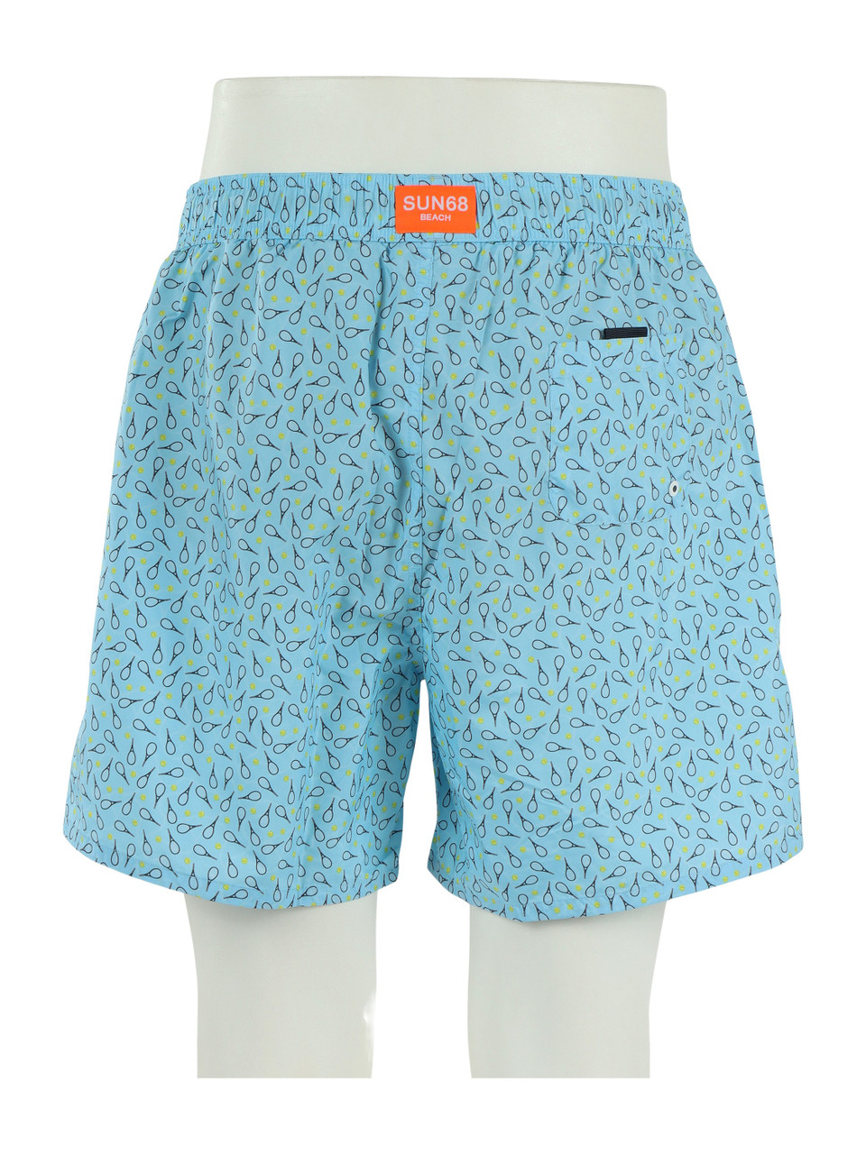 CELESTE | Boxer mare stampato con portachiavi rimovibile