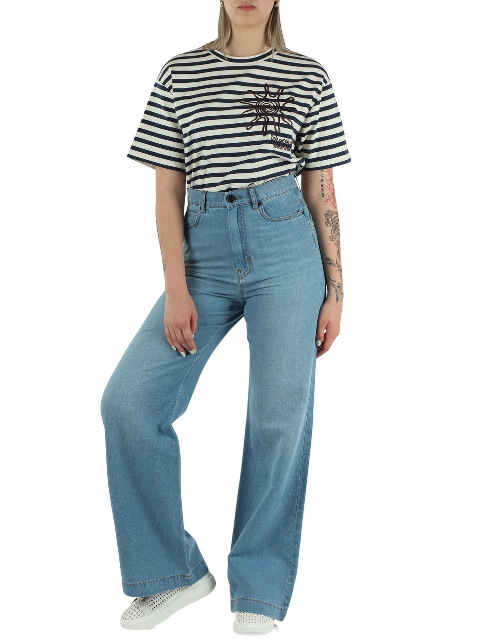 BLU CHIARO | Pantalone jeans svasato LATINO