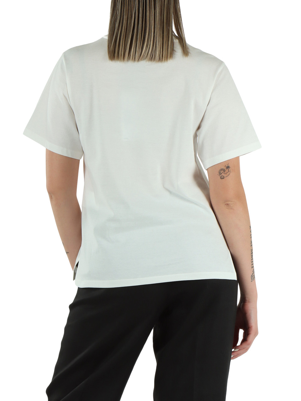 BIANCO | T-shirt in cotone VENACO con ricamo logo