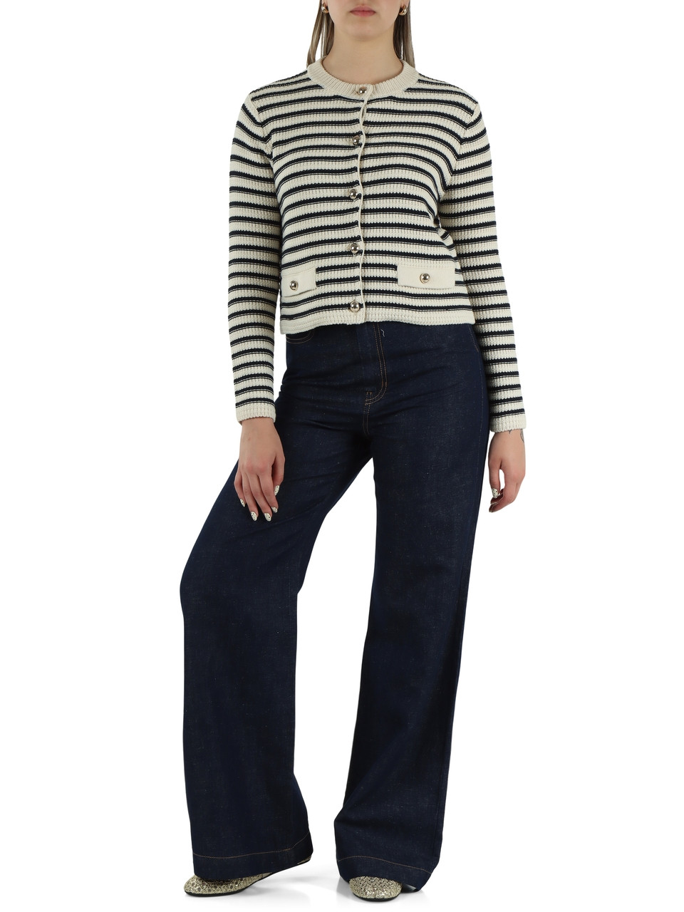 BLU | Cardigan girocollo VODKA in misto cotone